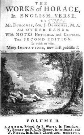 The Works of Horace - University of Michigan Copy