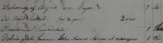 Fig 3. Example of a grammatical mistake in the “Alphabetical Catalog” Collection of Jesuit Archives, Central United States