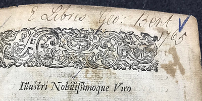 inscription on printed page.